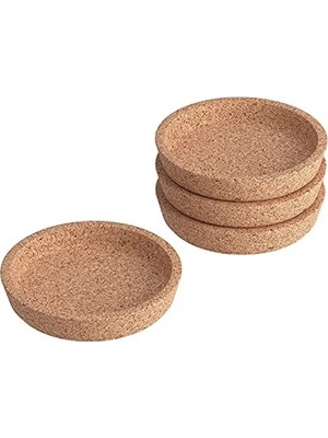 Calperia 4 Adet Mantar Bardak Altlığı, 9 cm Çapında, Şık Tasarım