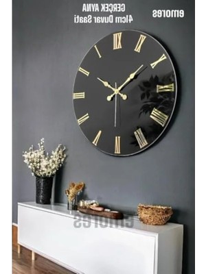 Calperia 41 cm Pleksi Rakamlı Sessiz Mekanizma Dekoratif Duvar Saati