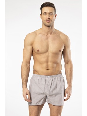 Cacharel Erkek Poplin Boxer 1113/DÜZ Kahve
