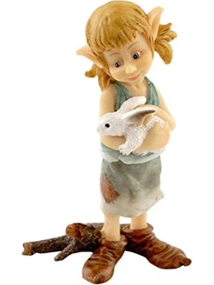 Calperia Sarılan Tavşan Figürü - Minyatür Peri Bahçesi