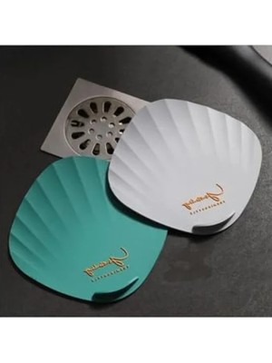 Calperia Deniz Kabuğu Desenli Silikon Mat, Kötü Koku Önleyici, Gri