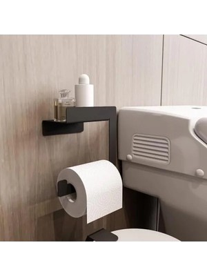 Calperia Metal Tuvalet Kağıtlığı ve Raf