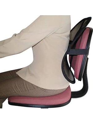 Calperia Ortopedik Sırt Dayama Filesi - Terletmeyen Bel Desteği Yastığı