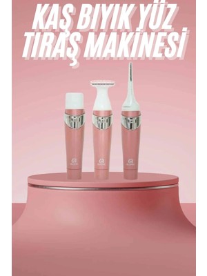 Calperia 3 Başlıklı Kıl Tüy Temizleyici Epilasyon Aleti Tüm Cilt Tiplerine Uygun