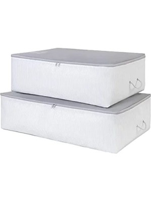 Calperia 2'li Gri Renk Baza Altı Hurç Seti - Stuff & Things