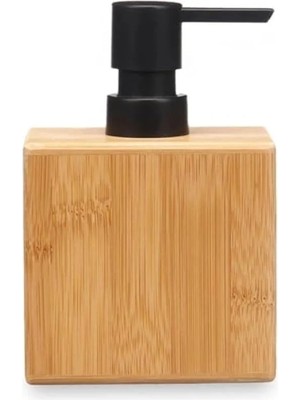 Calperia Doğal Bambu Sıvı Sabunluk, Ekolojik Tasarım, Banyo ve Mutfak Için, 300 ml Kapasite