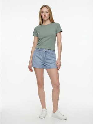 Loft Slim Fit Yeşil Kadın T-Shirt LF2042935