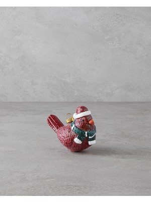 English Home Abrazo Yılbaşı Ağacı Süsü 8 cm Kırmızı