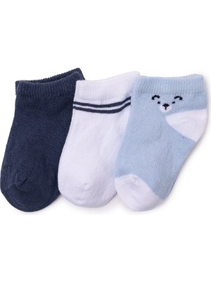 Hellobaby Erkek Bebek 3lü Bilek Çorap Hayvan Baskılı