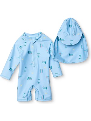 Hellobaby Erkek Bebek Mayo Dinozor Baskılı