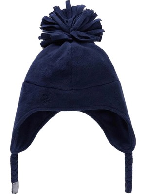 United Colors Of Benetton Lacivert Erkek Ek A_kulakları Kapatan Kürklü Şapka Model Kodu: 6U87GA00Y852