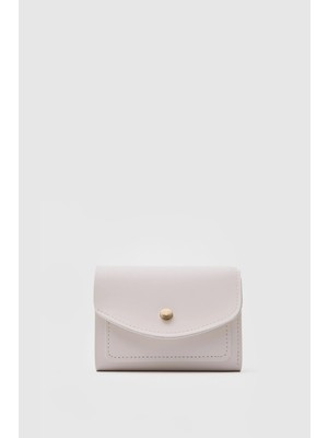 Shule Bags Pico Kapaklı Kadın Cüzdan Krem