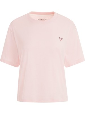 Guess Kadın Gj Ss Cn Boxy T-Shirt - Pembe
