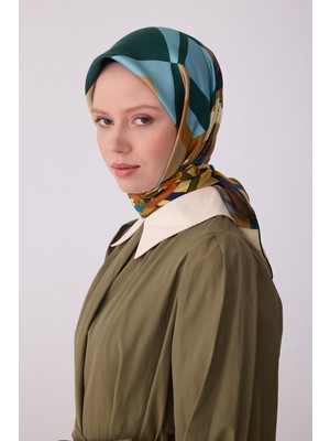 Belli Obje Desen Ipek Twill Eşarp  - 2026 Ilkbahar-Yaz (T)  4300-03