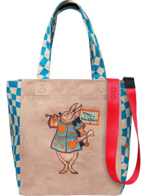 Dogo Kadın Vegan Kahverengi Large Tote Bag - Alice In Nowhere Tasarım
