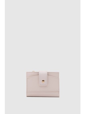 Shule Bags Payer Çıtçıtlı Kadın Cüzdan Pembe