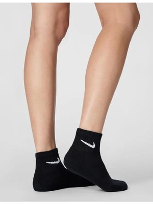 Nike Everyday Cush Unisex Siyah 3'lü Çorap