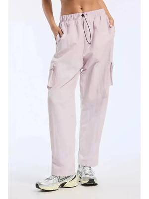 Nike Sportswear Essentials High Rise Woven Fabrics Cargo Kadın Paraşüt Kumaş Kargo Eofman Altı Pembe