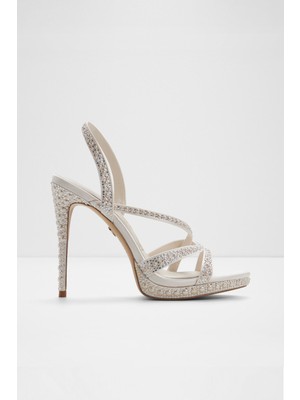 Aldo Brinnley Sandalet Yüksek Topuklu Sandalet Abiye Sandalet - Beyaz