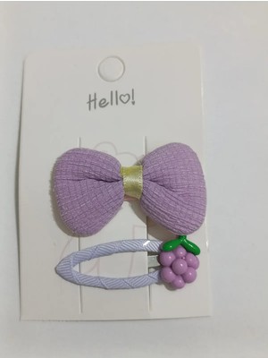 Efela Dünyası Meyve Temalı Fiyonk Toka Seti Renkli