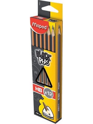 Maped Black Peps Kurşun Kalem HB (12 Li Paket) 3154148500216