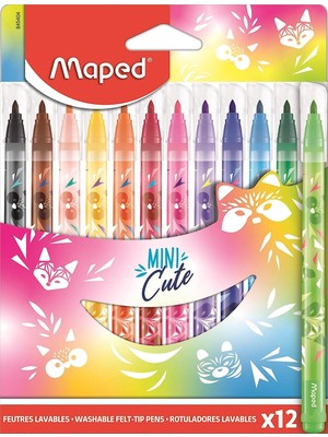 Maped Mini Cute Yıkanabilir Keceli Kalem 12 Renk 845404