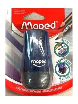 Maped Yeni Tonic Metal Çift Delikli Kalemtraş Blister (Karışık Renk 1 Adet) 068610