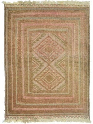 Kilim Co. El Dokuma Vintage Afgan Muşvani Kilim 86X114 cm (0.98 M²)