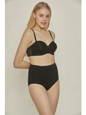 C&city C12016 Dikişsiz Slip Korse Siyah