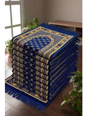 Lugmo 10 Adet Kadife Seccade Lacivert (70CMX110CM 400GR) Hac ve Umre Hediyesi