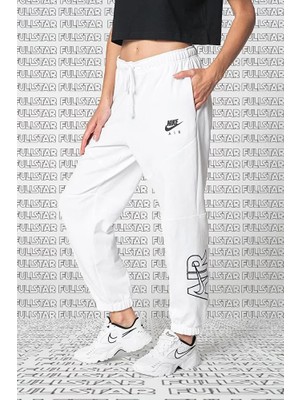 Nike Air Fleece Loose Fit Sweat Pants White Bol Kesim Kadın Eşofman Altı Beyaz