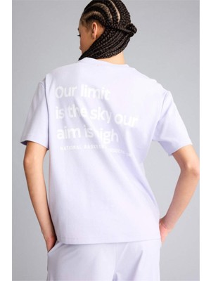 Defacto Nba Wordmark Oversıze Sırt Baskılı Tişört