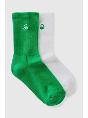 United Colors Of Benetton Mix Erkek E U_logo Baskılı 2`li Soket Çorap Seti Model Kodu: 6AO30702A910