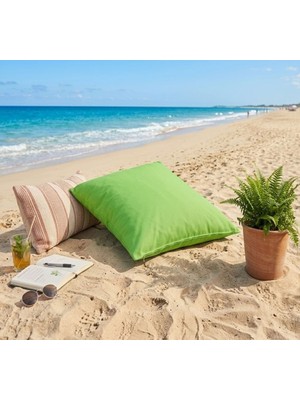 Su Geçirmez Plaj ve Bahçe Minderi - 600 Denye Fermuarlı, Iç Kılıflı Yer Minderi Beach Minderi