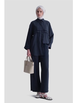 Armine Aller Detaylı Modal Takım Lacivert