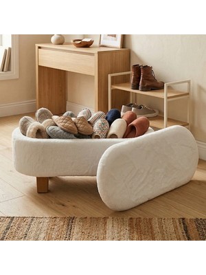 Zem Marin Sandıklı Puf, Beyaz