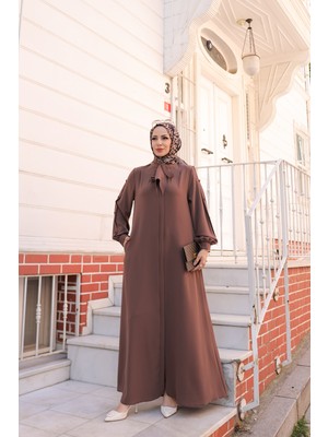 Kadeem Giyim Felora Ferace  Cappuchino  - 9010