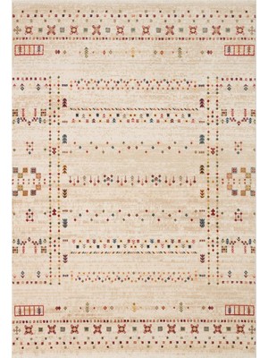 Eko Halı Heryerehalı Kybele Kyb 06 Cream Xw Sıcak Renk Tonlu Otantik Makine Halısı