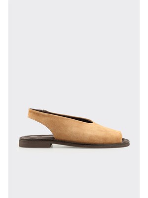 Elle Naturel Deri Kadın Sandalet