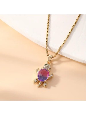 Blue Cat Bijouterie Kaplumbağa Şekilli Kolye