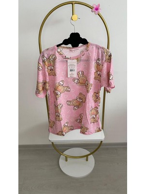 Cavlak Gamzelirenklerim Ayıcıklı Kısa Kollu Pijama Takımı( Dar Kalıptır 1 Beden Büyük Tercih Edilebilir)