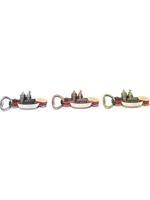 MiraLive Metal Istanbul Temalı Yöresel Magnet Açacak Model 3