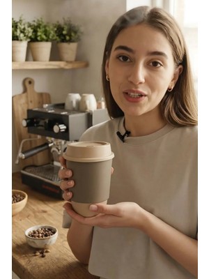 Akyüz Plastik ☕ Termos Kahve Bardağı 6 Adet- 8 Oz. El Yakmayan Özel Katmanlı Termal BARDAK-250 ml