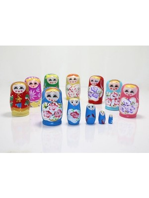 Store Mania Ieg™ 5'li Ahşap Matruşka