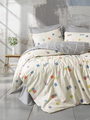 Trend Movira Çift Kişilik Nev Takımı Minimal Evo Gri