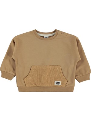 Civil Baby Etiketli Basic 6-18 Ay Sweatshirt - Kahverengi