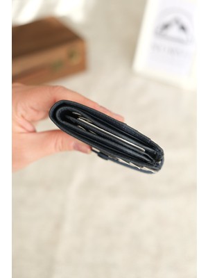 Norvi Leather Çıtçıtlı Çok Bölmeli Yatay Hakiki Deri Cüzdan 1185
