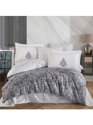 Trend Movira Çift Kişilik Saten Nev Mirabel Gri