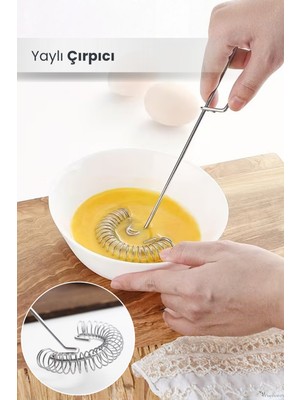 Orvila Yaylı Spiral Yumurta Çırpıcı Mikser ve Krem Karıştırıcı
