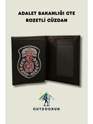Outdoorun Adalet Bakanlığı Cte Rozetli cüzdan